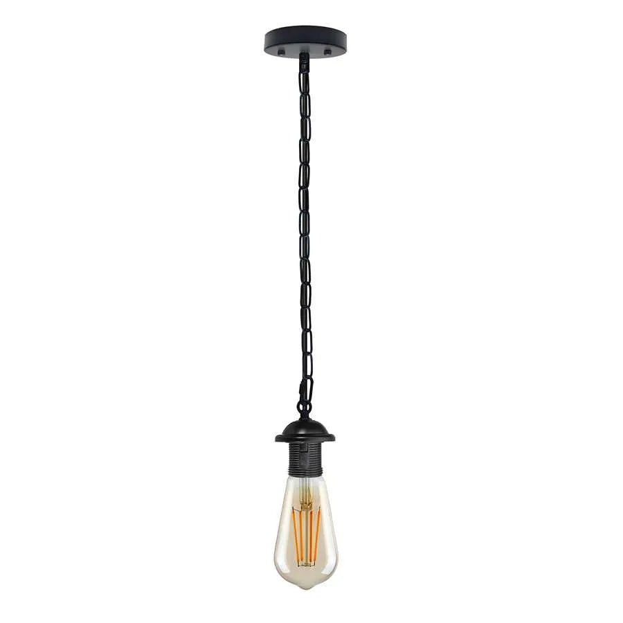 Single ceiling pendant light E27 base hanging chain light~ 5128 - GlenGiftsuk