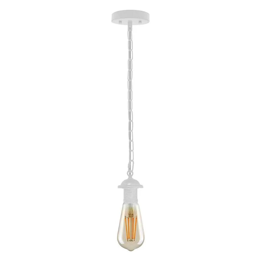 Single ceiling pendant light E27 base hanging chain light~ 5128 - GlenGiftsuk