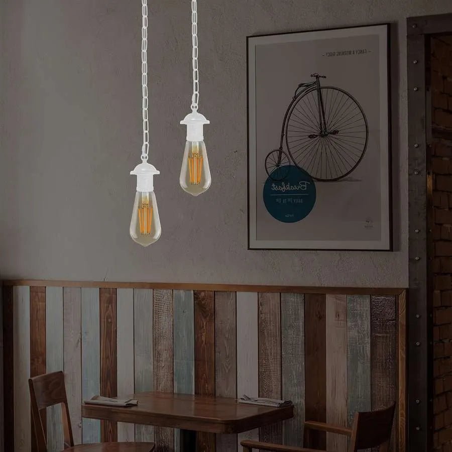 Single ceiling pendant light E27 base hanging chain light~ 5128 - GlenGiftsuk