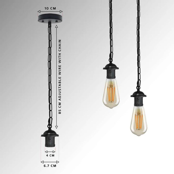 Single ceiling pendant light E27 base hanging chain light~ 5128 - GlenGiftsuk