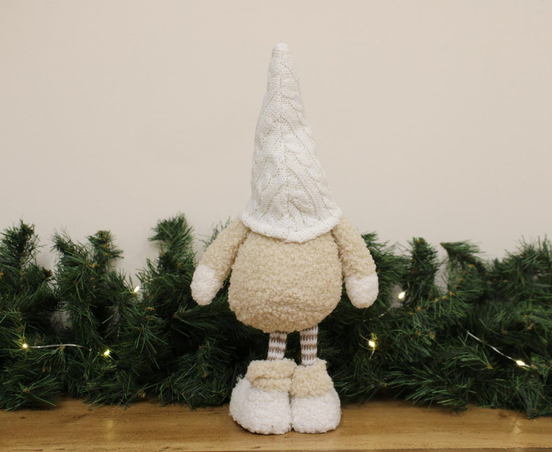 Standing Gonk With White Knitted Hat - GlenGiftsuk