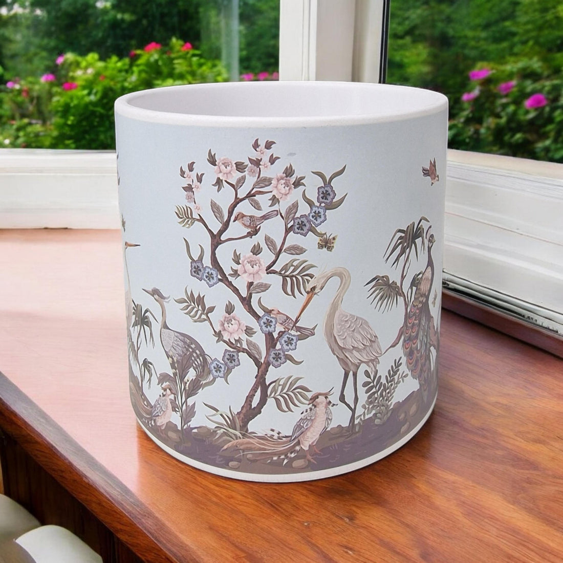 Stork Design Ceramic Plant Pot (14cm) - GlenGiftsuk