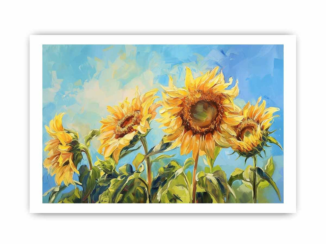 Summer Sunflowers Framed Print - GlenGiftsuk