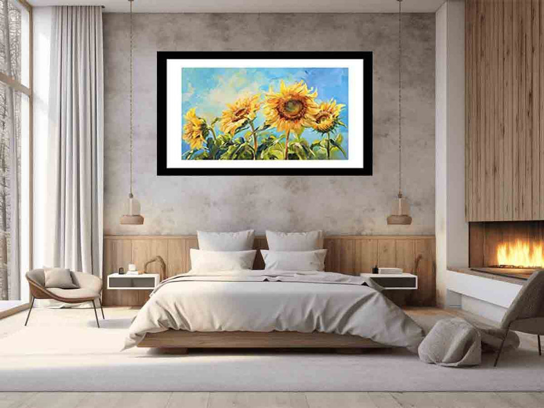 Summer Sunflowers Framed Print - GlenGiftsuk