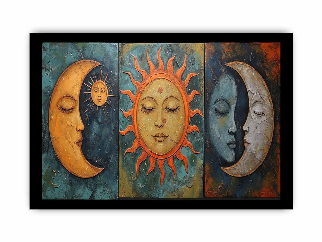 Sun Moon Framed Print Print - GlenGiftsuk