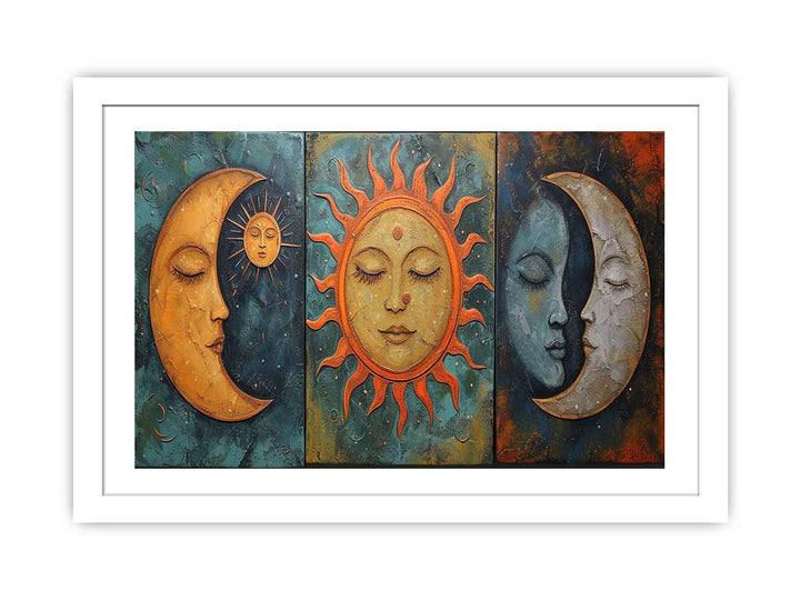 Sun Moon Framed Print Print - GlenGiftsuk