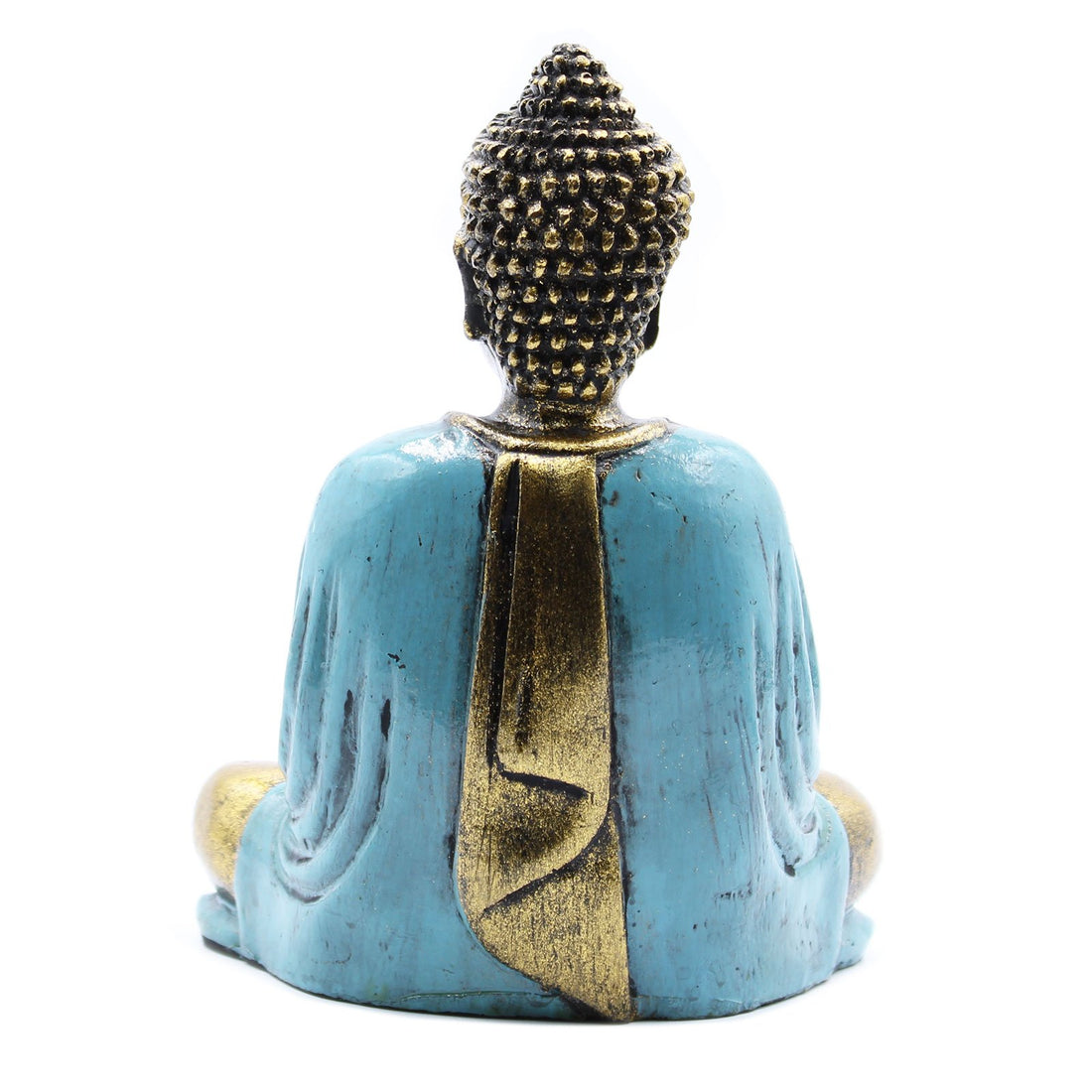 Teal & Gold Buddha - Medium - GlenGiftsuk