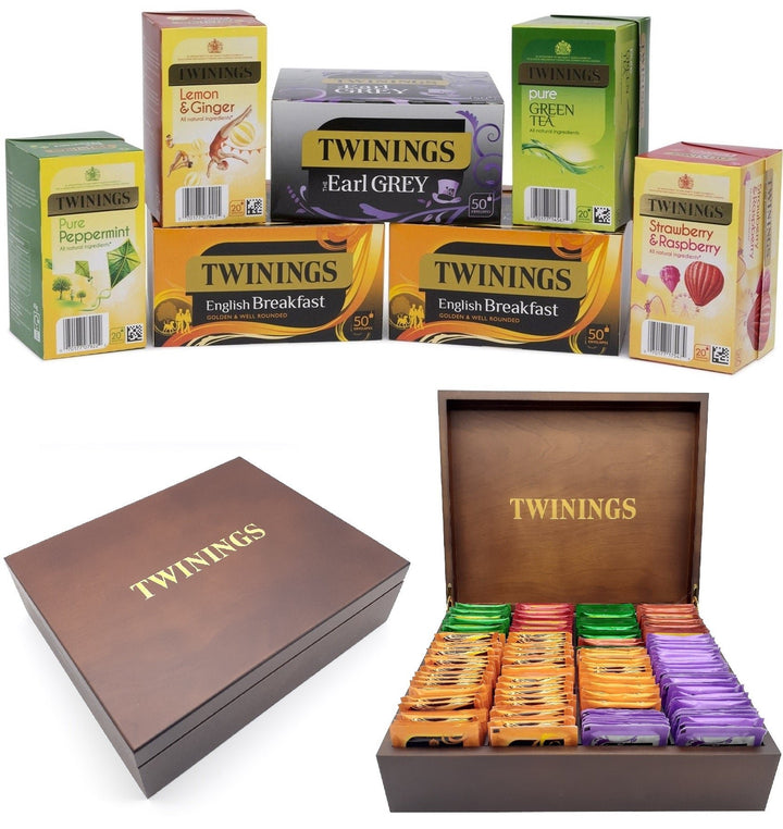 Twinings Tea Bags Individual Enveloped Tagged Customer Favourites Variety Pack - GlenGiftsuk