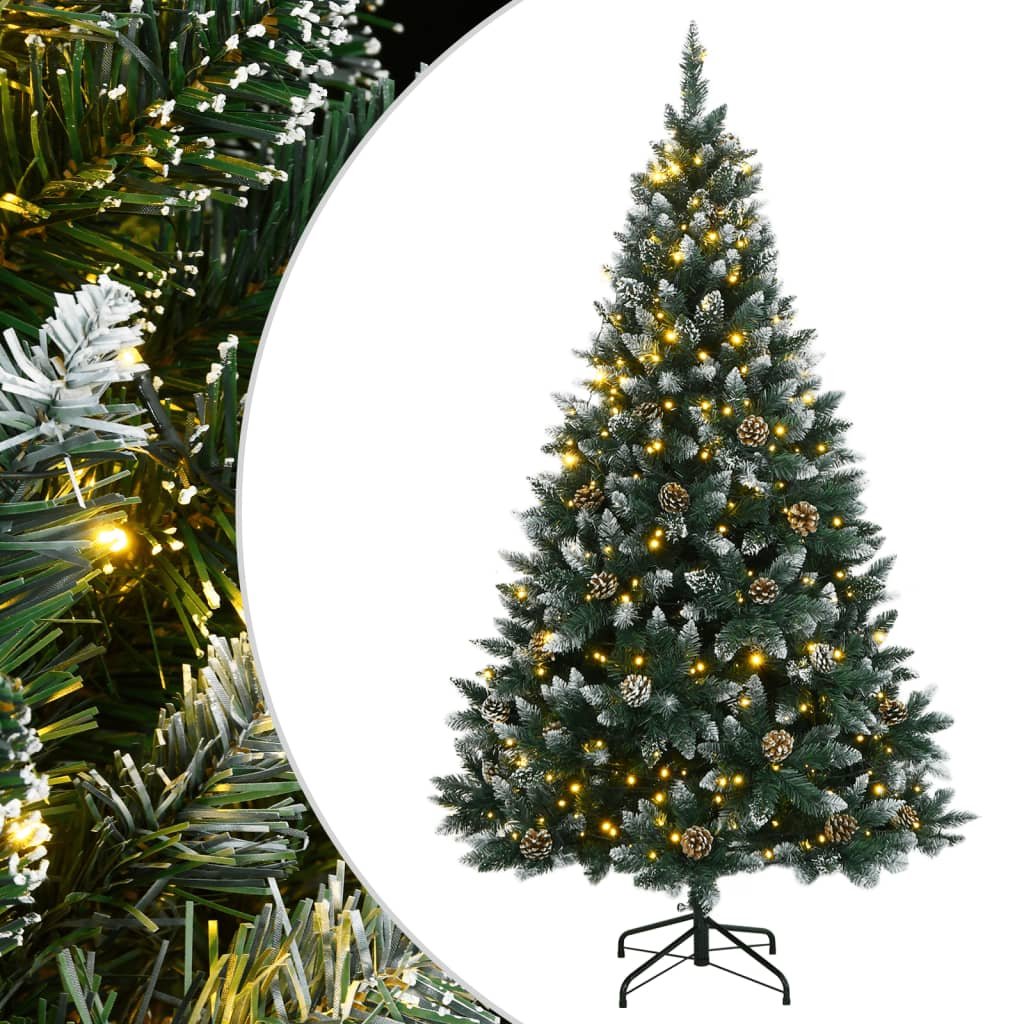 vidaXL Artificial Christmas Tree 150 LEDs 150 cm - GlenGiftsuk