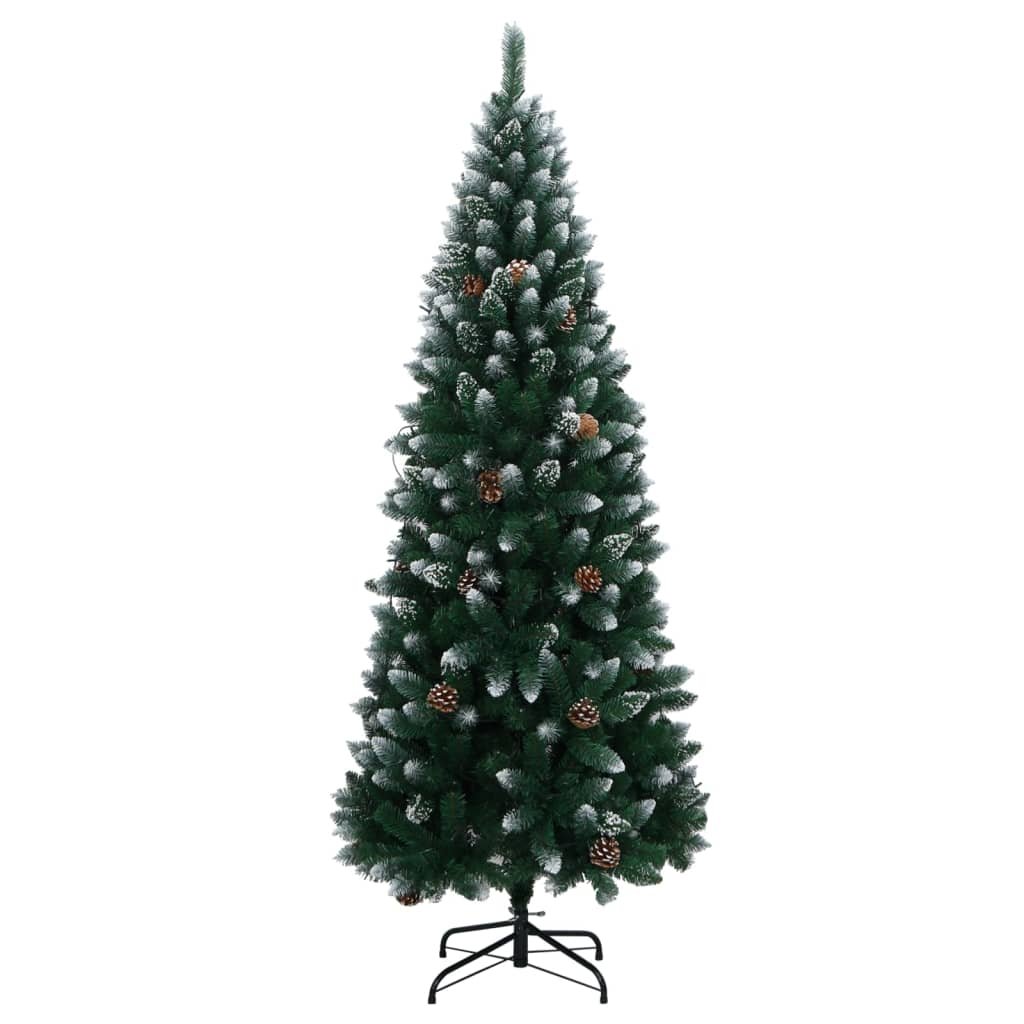 vidaXL Artificial Christmas Tree 300 LEDs 210 cm - GlenGiftsuk