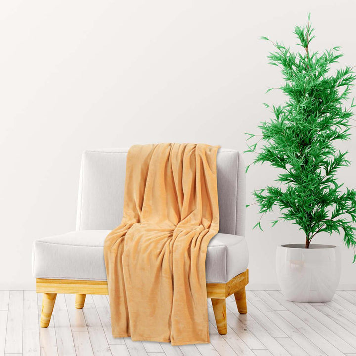 vidaXL Blanket Desert Mist 130x170 cm Polyester - GlenGiftsuk