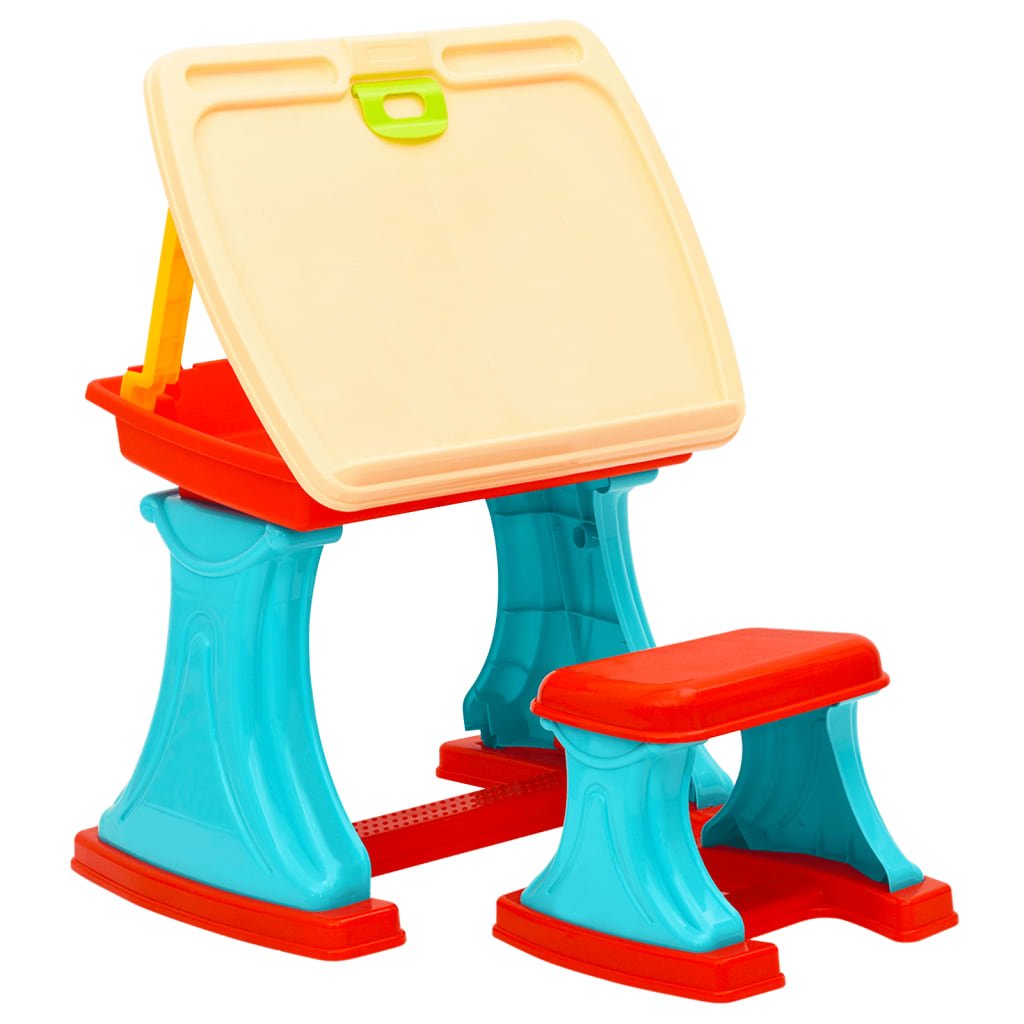 vidaXL Children Learning Desk & Easel Adjustable - GlenGiftsuk