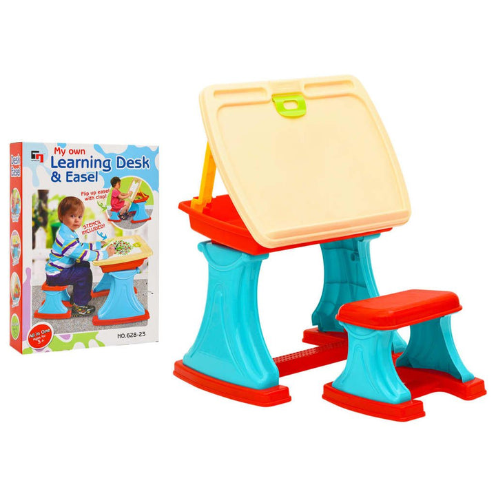 vidaXL Children Learning Desk & Easel Adjustable - GlenGiftsuk