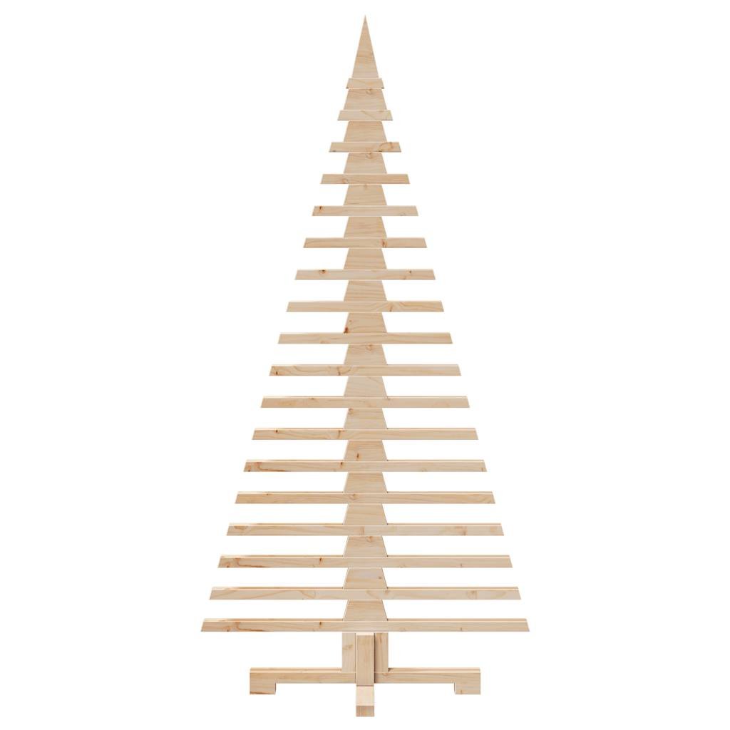 vidaXL Wooden Christmas Tree for Decoration 150 cm Solid Wood Pine - GlenGiftsuk