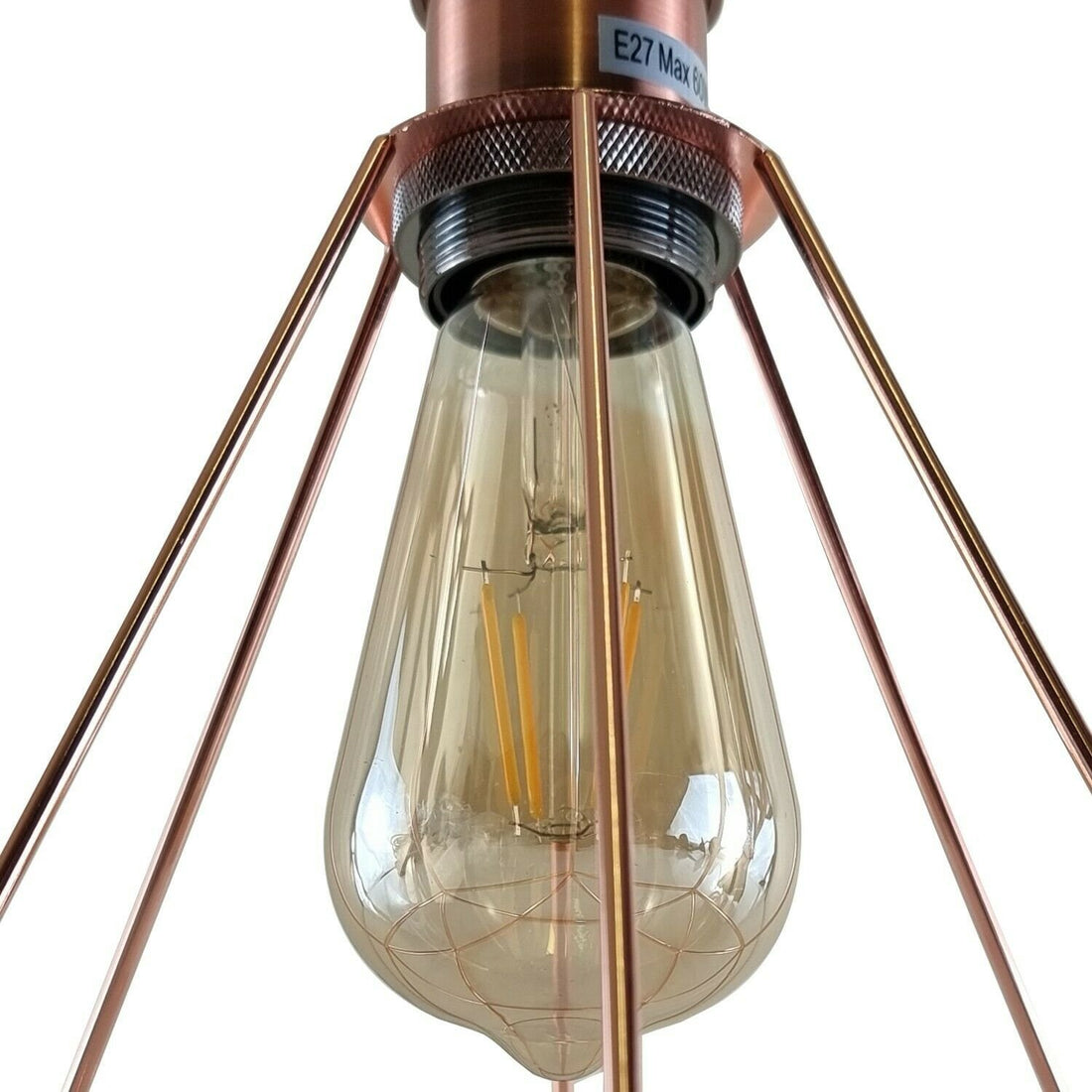 Vintage Retro Industrial Geometric Cage Ceiling Light Shade Flush Mount Light UK~3669 - GlenGiftsuk