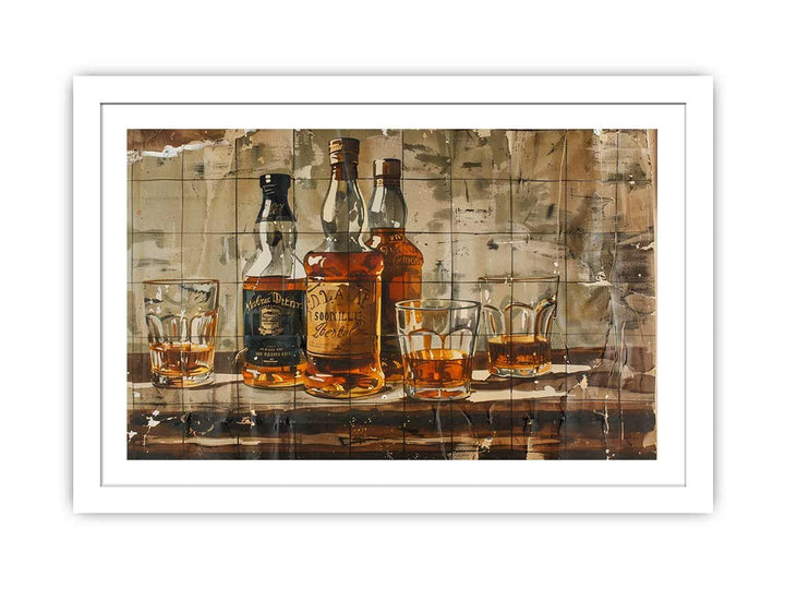 Vintage whiskey Framed Print - GlenGiftsuk