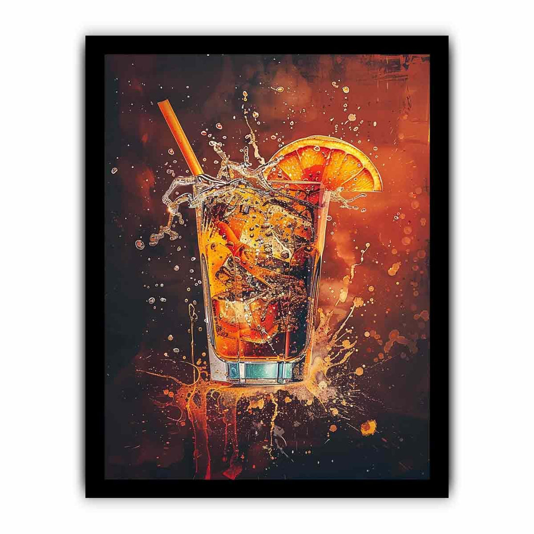 Whiskey Glass Framed Print - GlenGiftsuk