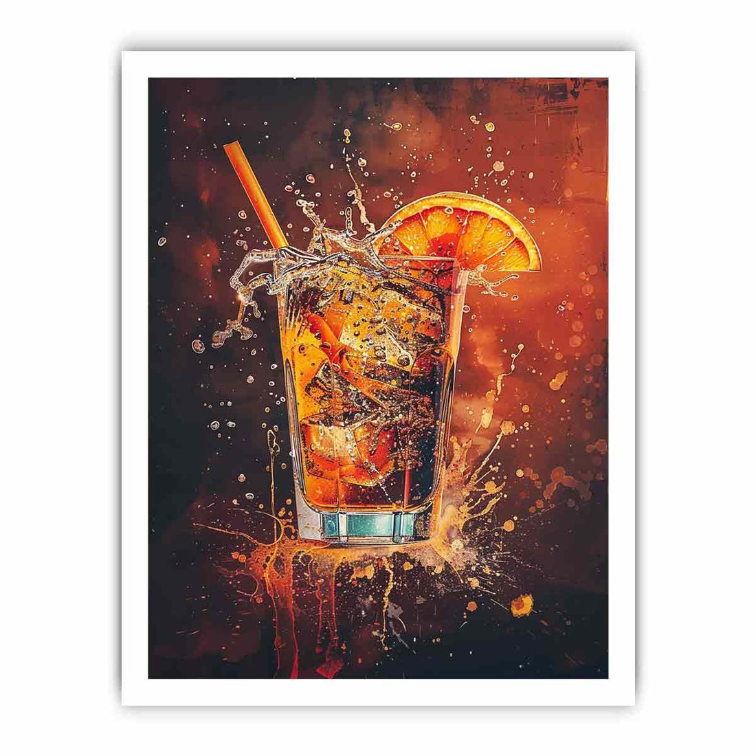 Whiskey Glass Framed Print - GlenGiftsuk