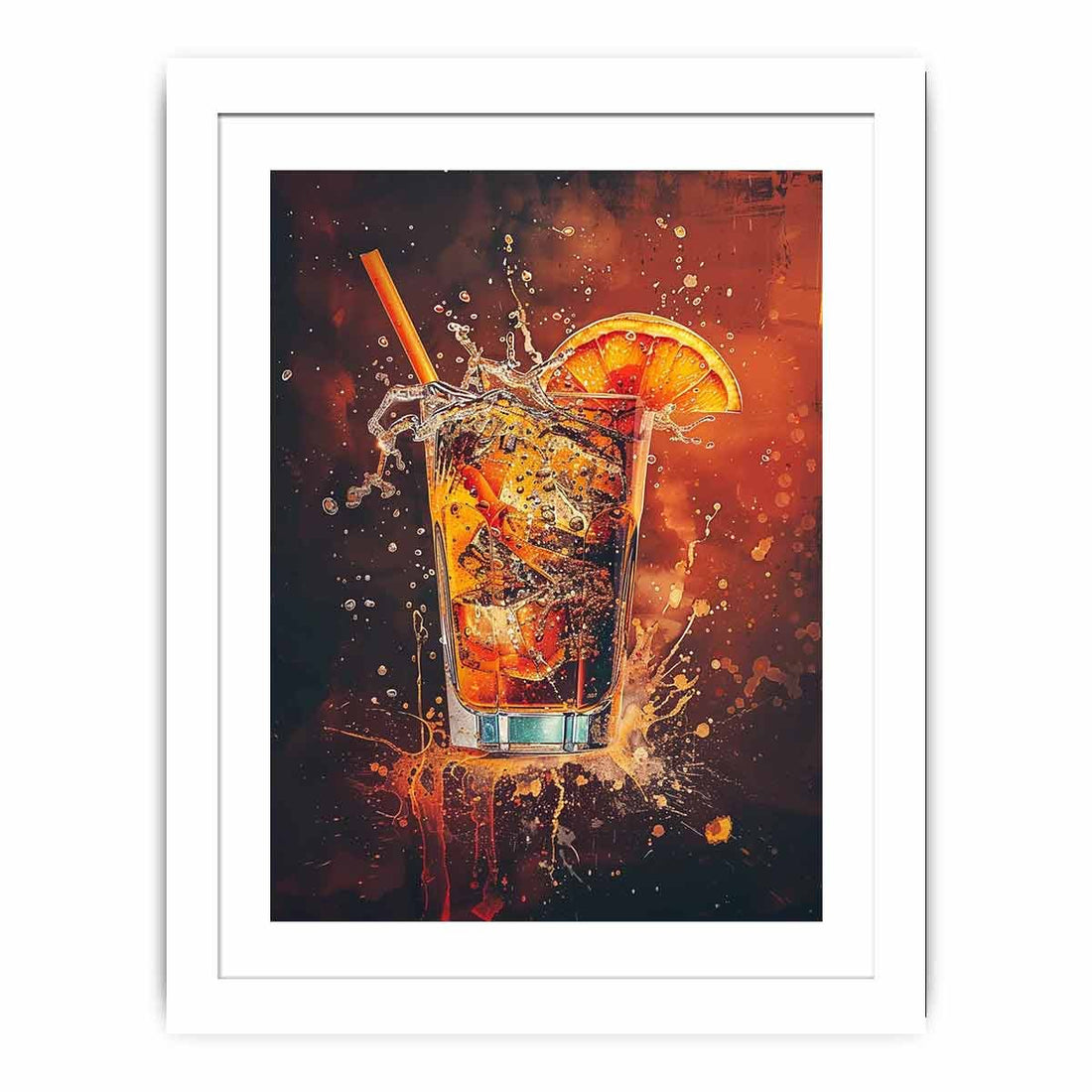 Whiskey Glass Framed Print - GlenGiftsuk