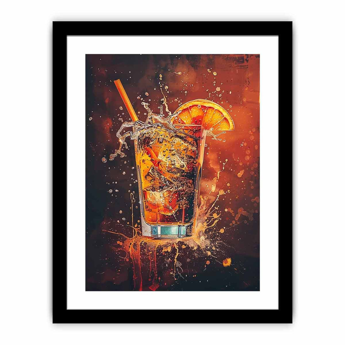 Whiskey Glass Framed Print - GlenGiftsuk